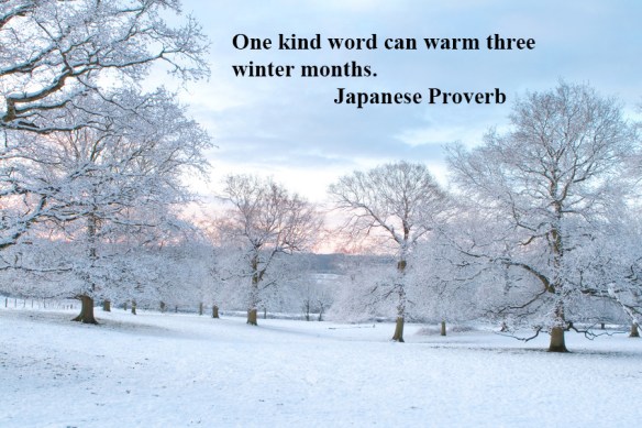 Oak Trees In the Snow at Dawn