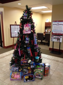 Customers can donate toys to Hocking County Children's Services by bringing an unwrapped toy to the Hocking Hills Banking Center.