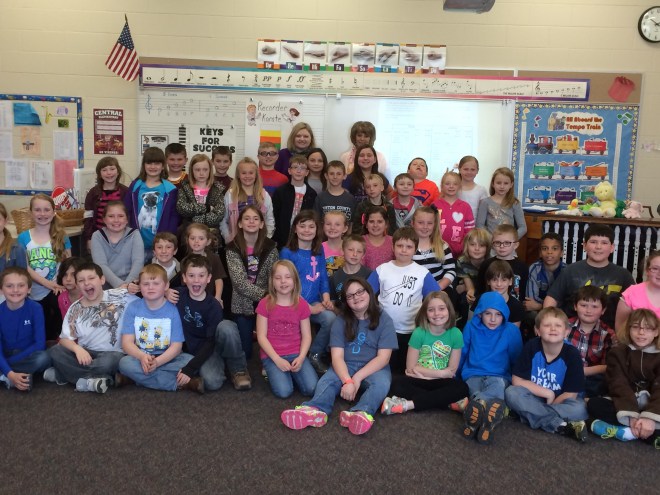Thanks to Central Elementary Principal Teresa Snider for hosting us during Teach Children To Save Month!