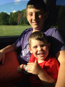 Family is everything to Natalie Nutter. Pictured here are her kids Christopher and Crew.